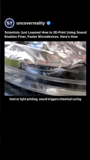 Scientists Just Learned How to 3D-Print Using Sound Enables Finer, Faster Microdevices #tech #shorts