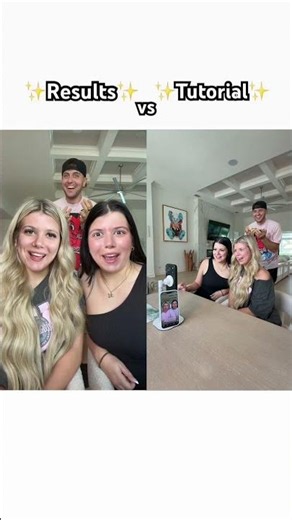 ✨Results✨vs✨Tutorial✨ #shorts #funny #challenge