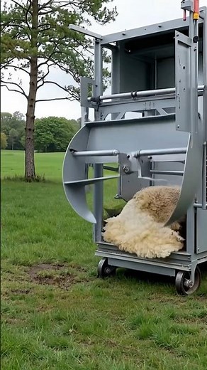 The Fastest Sheep Haircut Ever Recorded! 😂🐑⚙️