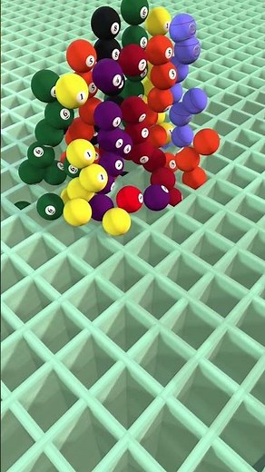 Satisfying 3D Animations balls falling 🤩😍🤩! Hypnotic 3D Loops #66 #shorts