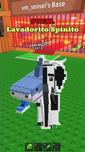 i got lavadorito spinito in new update in steal a brainrot admin abuse! #stealabrainot #roblox