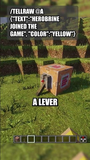 Minecraft Herobrine Join Message Prank