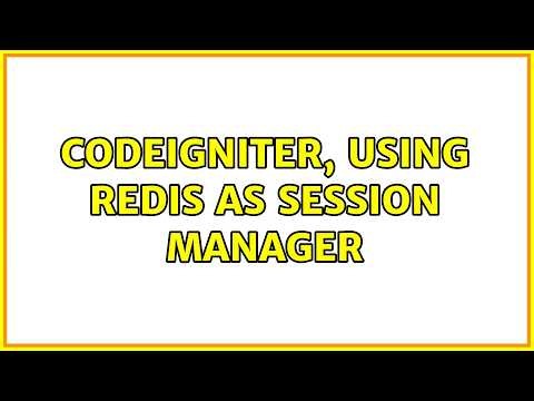 CodeIgniter, Using Redis as session manager (2 Solutions!!)