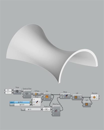 Arc | Loft | Brep Join | Rhino Grasshopper