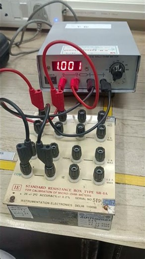 Resistance Calibration from standard Resistance Box #calibration#mechanical#electrical