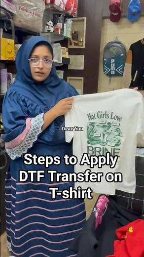 How to Use DTF Transfer on T-shirt Step by Step Easy Tutorial | dtf on t shirt #tshirtcompany #dtf
