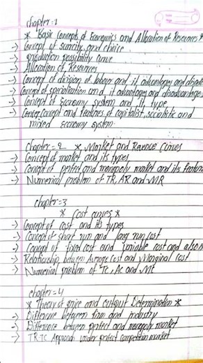 class 12 economics topic in chapter 1,2,3and 4