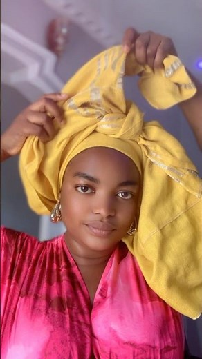 2 knot quick and easy head wrap tutorial