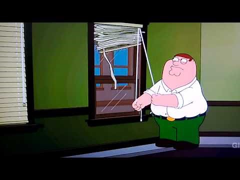 Family Guy - Peter struggles to open blinds