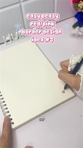 93K views · 598 reactions | easy peasy pink border design idea #3 you can try using acrylic markers #easypeasy #diy #diyprojects #borderdesign #school #students #Project2025 #fblifestyle | HUE.matter | Facebook