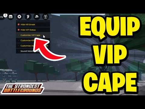 How To Equip VIP Cape In Strongest Battlegrounds