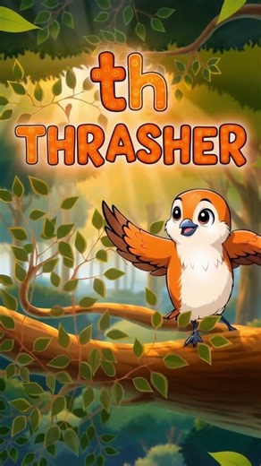 Thrasher (TH): The hardest sound to say! (TH) 🦕 Digraphs for Kids #educational
