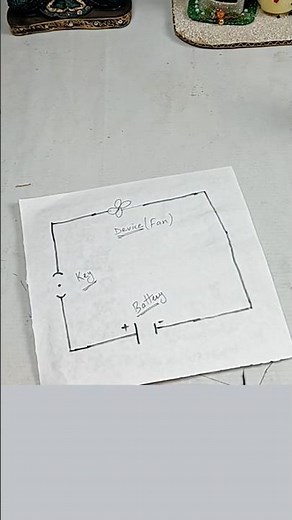 How to Draw Electric Circuit Diagram | Simple Electric Circuit for School Project