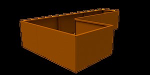 22" Zero Flex  - Weathering Steel