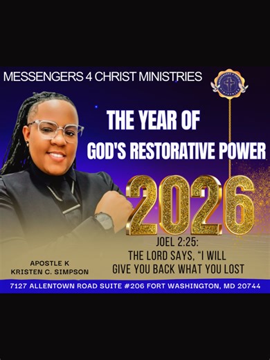 May God restore unto you and your families EVERYTHING that was stripped from your lives in the mighty and matchless name of Jesus. Joel 2:25: The Lord says, “I will give you back what you lost to the swarming locusts, the hopping locusts, the stripping locusts, and the cutting locusts. Make Room For Miracle After Miracle in 2026. Happy New Year. We Love You To Life!!! 🫂 Apostle K & Lady T