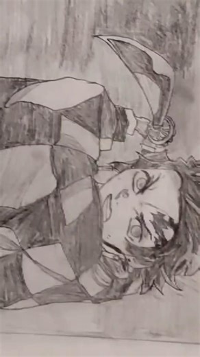 Anima character #tanjiro skach for atse Day 1