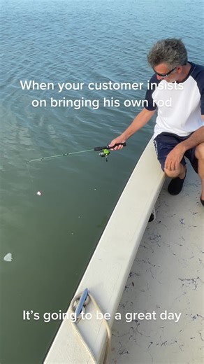 Tell me what you think he’s going to catch #Rockport #PortAransas #Texas #FishingGuide #SaltwaterFishing #fishtok #flatsfishing #ilovemyjob #