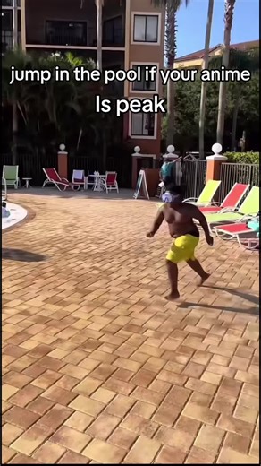 Explore Iconic Anime Moments Through Jumping in the Pool