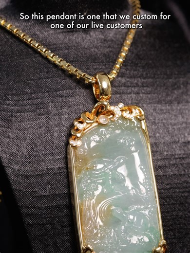 Custom Jade Pendant Inspired by the Ocean 🌊🐢 This sea turtle pendant was made for a longtime scuba diver, carved from a single natural piece of jade and finished with a custom 18K gold setting. Natural color lines in the jade flow like ocean currents, with subtle ripples and fish details bringing the underwater story to life. This is the art of creating jade jewelry: working with the natural features of the raw jade to bring life to the piece 💚 #customjade #jadependant #carving #artwork #jade