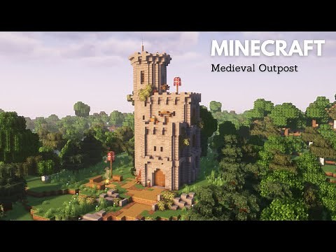 Minecraft: How to build a Medieval Outpost | Minecraft Outpost Tutorial