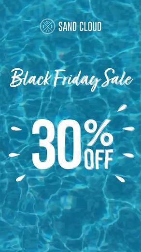 Black Friday mode: ACTIVATED ⚡30% off everything. | Sand Cloud