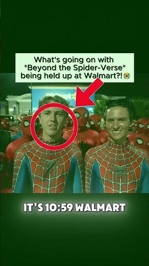What's going on with *Beyond the Spider-Verse* being held up at Walmart?!😭#goliwalmart