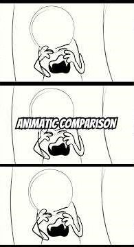 Did I make you up animatic draft comparison #inanimateinsanity