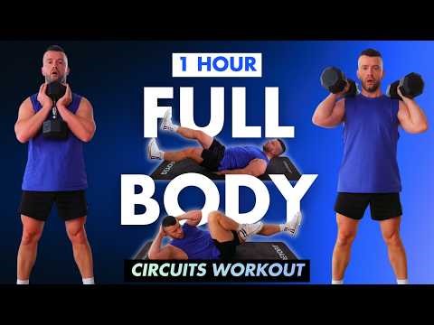 1 HOUR FULL BODY WORKOUT 🔥 10 ROUNDS | Strength + Cardio + Core at Home