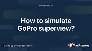 How to simulate GoPro superview?