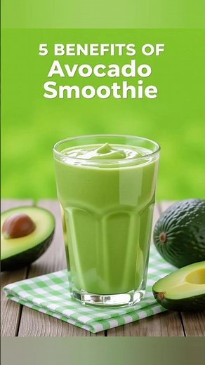 5 Avocado Smoothie Benefits in 30s 🥑 | Glowing Skin & Energy