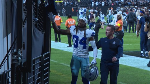 After making his NFL debut, Cowboys CB Shavon Revel Jr. walked off the field with trainer Britt Brown -- who helped the rookie return from injury. ❤🏈 | Jonah Javad