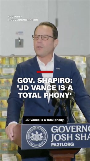 Pennsylvania Governor Josh Shapiro called Vice President JD Vance a "total phony" after Vance pushed back against a federal judge's order that the Trump administration must fully fund SNAP benefits for November, calling it an "absurd ruling." Read more: https://cnn.it/4hMEF9I | CNN