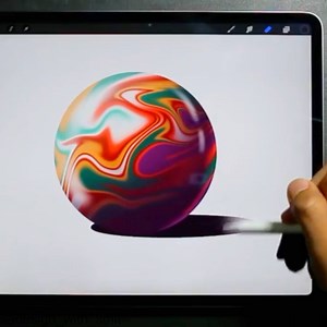 Marble illustration made with digital art. Featuring Smitesh Mistry of @design_with_smit on Instagram. Music is "Something Good" by Velveteen. | Art Inspirations