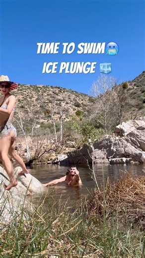Deep Creek Hot Springs Day Trip #hotspring #california #water #coldplunge #hike #country #fun #dogs