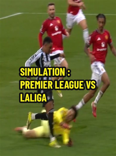 SIMULATION ET PLONGEONS : La différence entre LALIGA et la PREMIER LEAGUE #futbol #realmadrid #premierleague #fcbarcelona #laliga