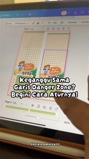 Sharing Tips Canva || Kelas Canva untuk Emak on Instagram: "Ternyata garis orange ini namanya DANGER ZONE DETECTION! Fungsinya bagus banget, buat memperingatkan kita bahwa kita udah di pinggir banget area kanvas. Kaya mash tahu “Eh, hati-hati.. kelewat harus ini teks atau gambar kamu bisa kepotong lho!” Tapi, kadang ketika proses layouting rasanya kok malah ganggu yaa.. Kalau kamu ngerasa kaya aku juga, jangan khawatir Mak! Kabar baiknya, garis ini bisa dihilangkan!✨✨✨ Simak caranya di reels ya!
