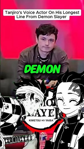 Demon Slayer Voice Actors Longest Line #voiceactor #demonslayer #anime #tanjiro