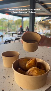 Every Sunday roastie dipping posts are available along with roast baguettes! 12-2pm 🌟 | Old Buckenham Country Park