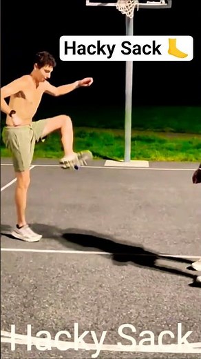 3 Teenagers Play Hacky Sack After Fullcourt Basketball 🏀➡️🪢#hackysack