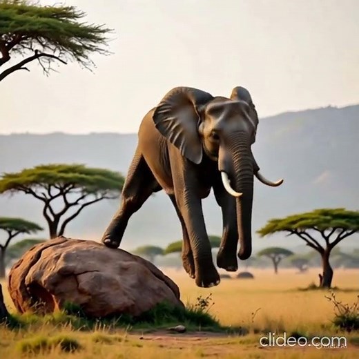 ! Elephant Jumps – Rare Wildlife Moment