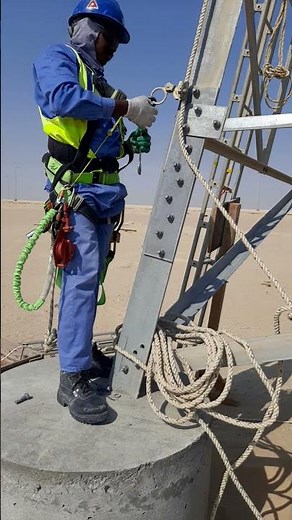 #shorts How to use Vertical life line with rope grab