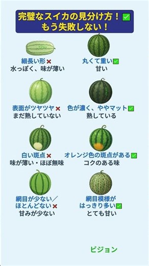 完璧なスイカの見分け方！🍉✅ 今すぐチェック！