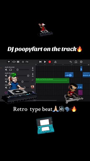RETRO TYPE BEAT🗣️🗣️🗣️🙏🏼🙏🏼🙏🏼🔥🔥🔥🔊🔊 👾🎮 #dj #djpoopyfart #producer #garageband #djgigglefart #djdinglehopper #fyp #professerfingertips #drgiggletouch #doctorgiggletouch #satire #quitmyjobtobecomeaproducer