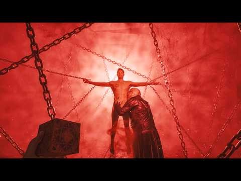 Cenobite licking Aidan scene - Hellraiser: Revival