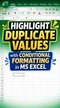 Here’s a quick trick to instantly spot duplicate values in MS Excel using Conditional Formatting 👇