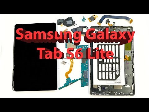 Samsung Galaxy Tab S6 Lite WiFi SM-P610 / SM-P615 10.4" Full Disassembly Teardown Guide.
