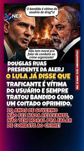 DOUGLAS RUAS NÃO PERDOA E REBATE LULA APÓS PETISTA ATACAR ALERJ EM ESCOLHA PARA GOVERNO DO RJ!