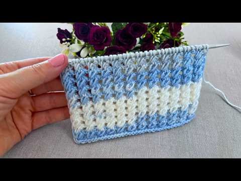Learn this elegant knitting stitch in minutes