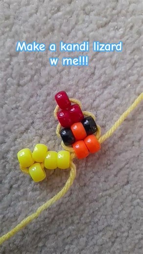 make a kandi lizard with me #kandi #art #lizard