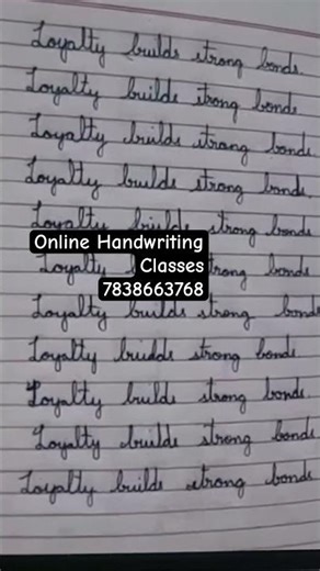 Online Handwriting Classes